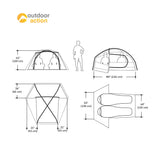 Marmot Limelight 2P Tent floor plan drawing
