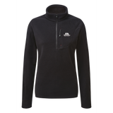 Mountain Equipment Micro Women's Zip-T Outdoor Action Black - Front