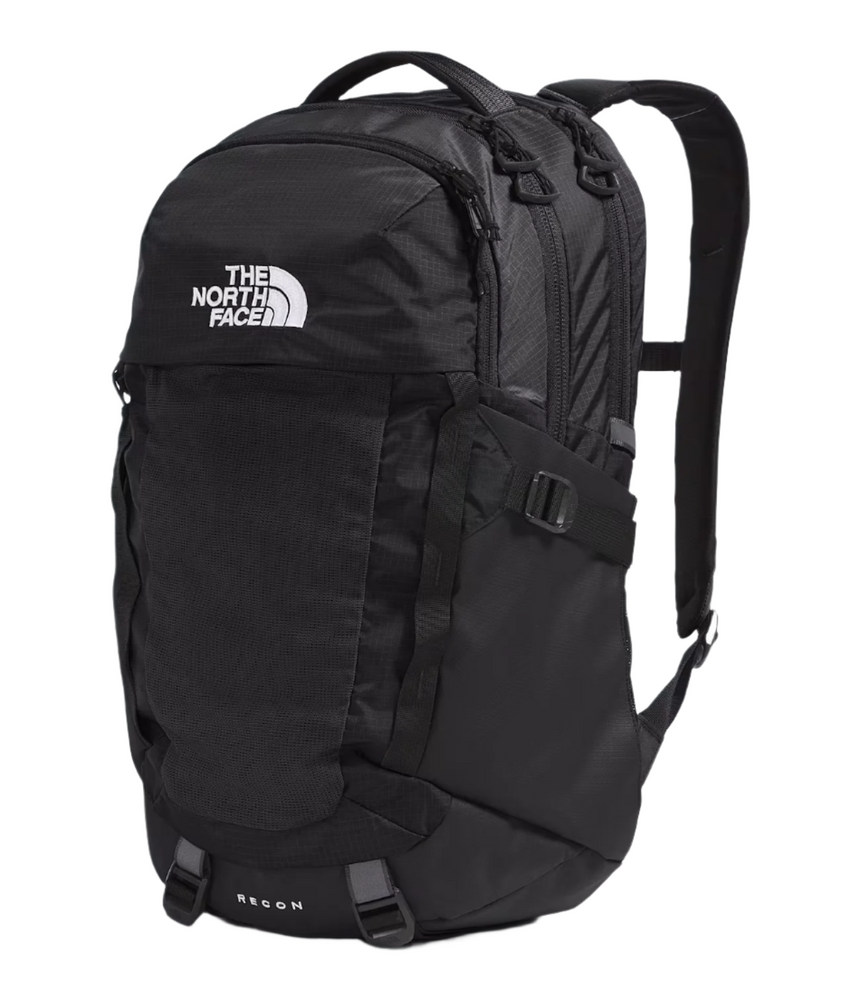 The North Face Recon Backpack Black - Front Angle