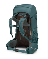 Osprey Renn 65 Women's Backpack Outdoor Action Cascade Blue/Melon Orange -  Back Angled