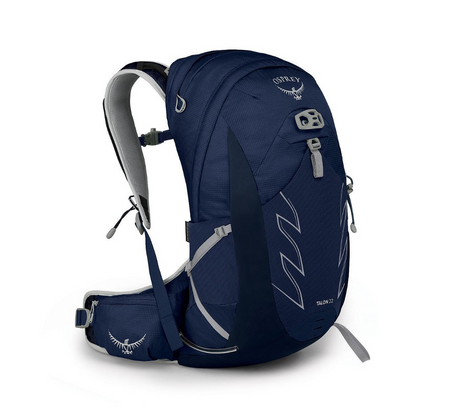 Osprey Talon 22 Backpack Outdoor Action Ceramic Blue - Front angled