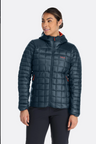 Rab Women's Mythic Alpine Light Down Jacket Outdoor Action Orion Blue -  Front Fit on Model