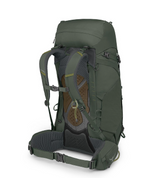 Osprey Kestrel 48 Mens Backpack Outdoor Action Bonsai Green - Back Angled