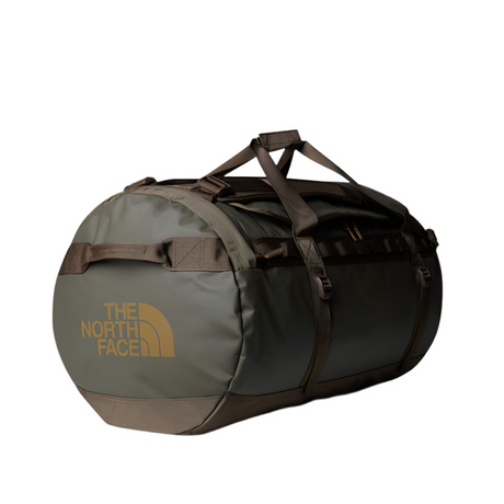 The North Face Base Camp Duffel - Large Outdoor Action Smokey Brown - Utility Brown Front Angle