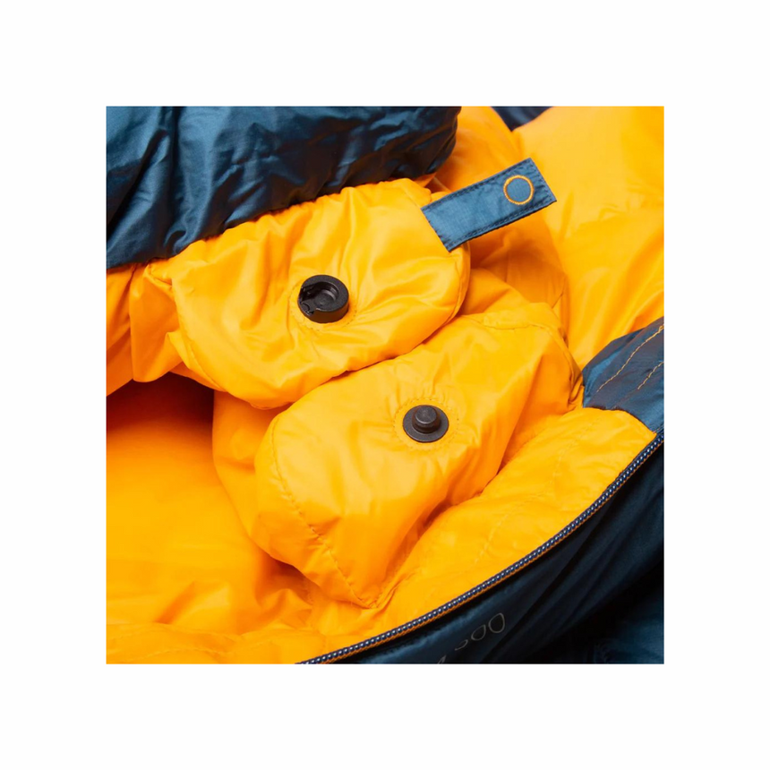 Mountain Equipment Helium 600 Sleeping Bag Outdoor Action Majolica Blue - 100% recycled HELIUM 20D