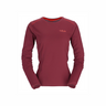 Rab Women's Force LS Tee Outdoor Action Deep Heather - Front