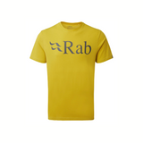 Rab Men's Stance Logo SS Tee Outdoor Action Sulfur- front