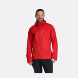 Rab Men's Latok Mountain Gore-Tex® Pro Jacket Outdoor Action Ascent Red- Front Fit