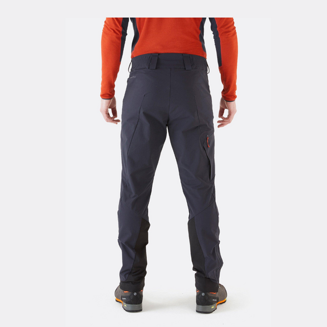 Rab Men's Ascendor AS Climbing Softshell Pants Outdoor Action- Back