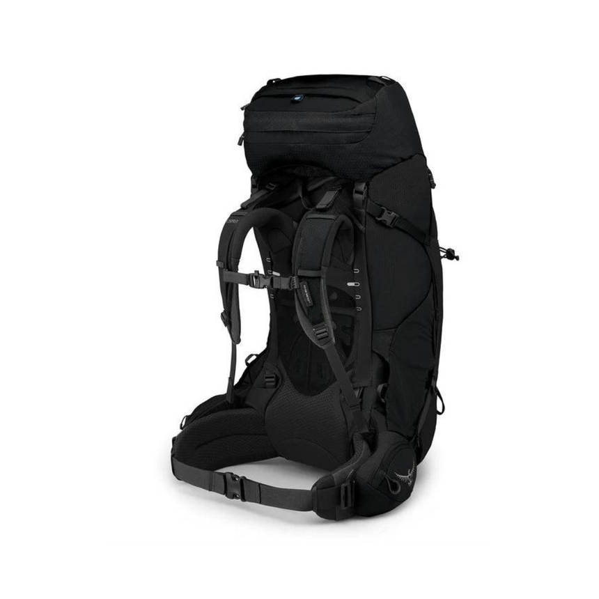 Osprey Aether 65 Backpack Black back angle