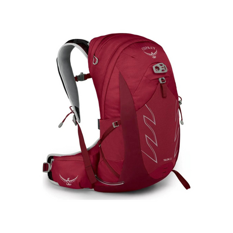 Osprey Talon 22 Backpack Outdoor Action Cosmic Red - Front Angled 