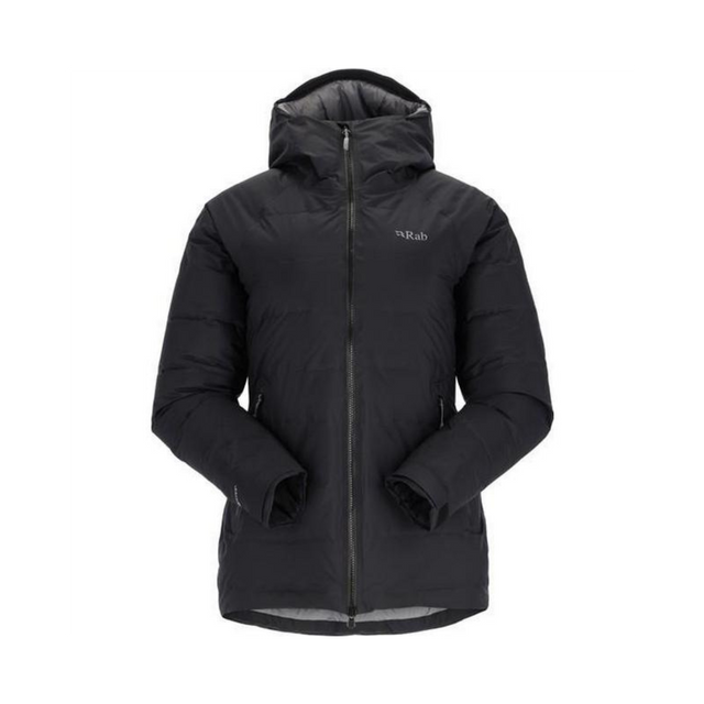 Rab Women's Valiance Waterproof Down Jacket Black- front