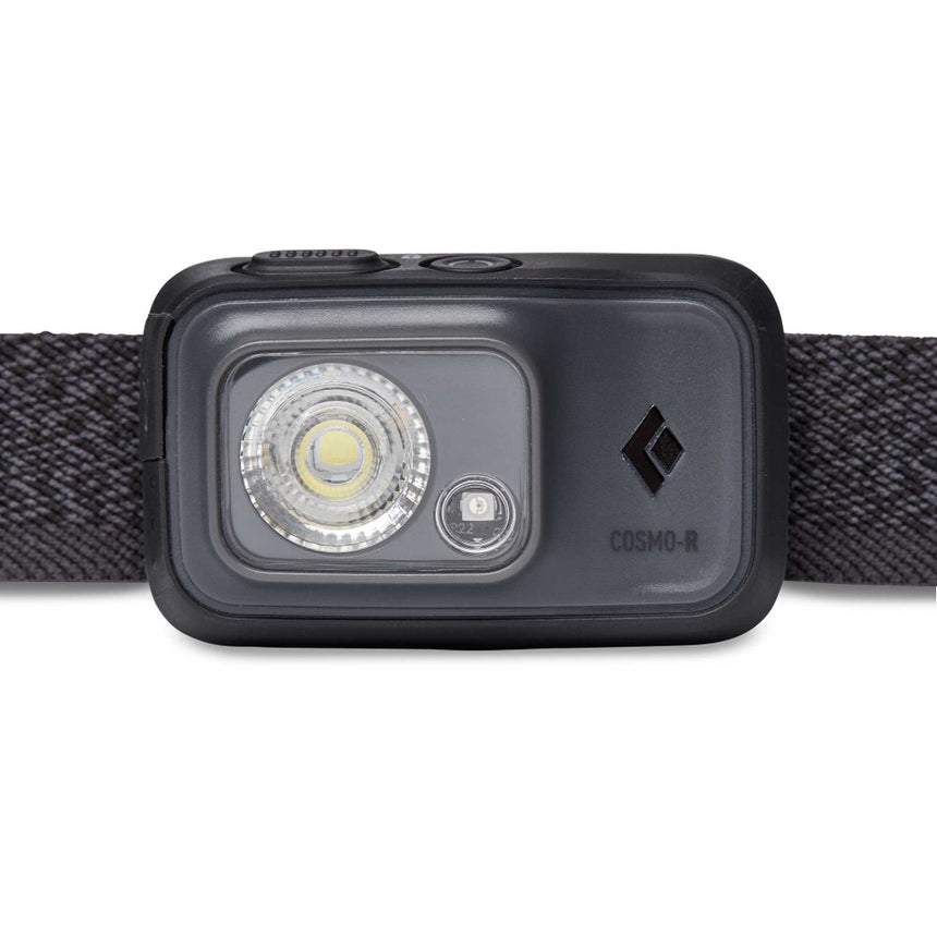 Black Diamond Cosmo 350-R Headlamp Outdoor Action Graphite-  Lens