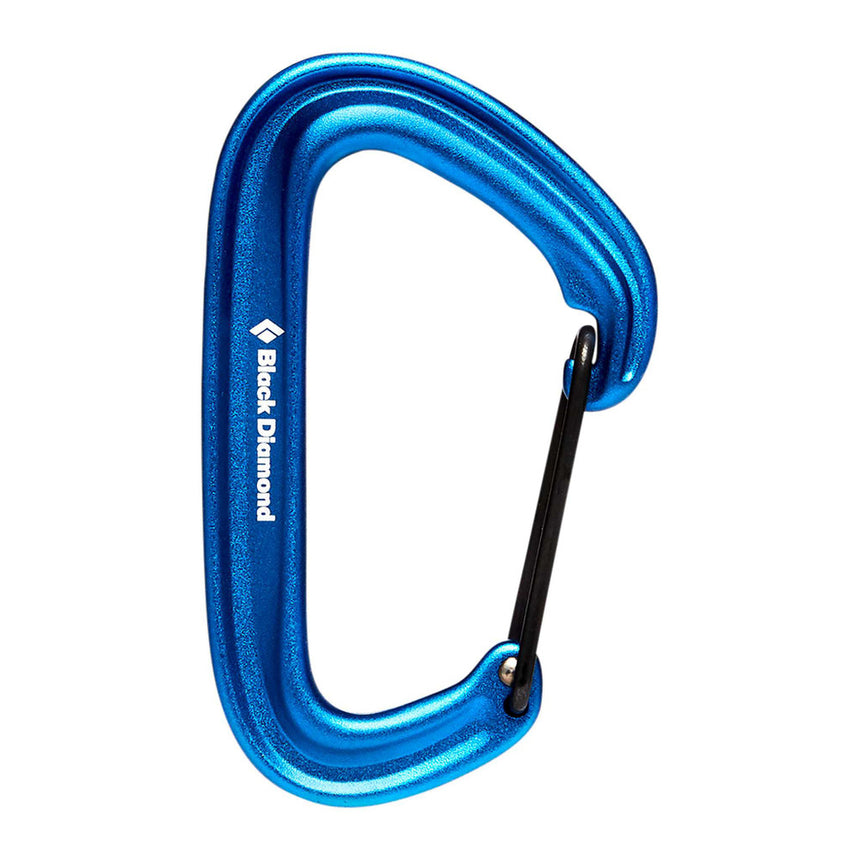 Black Diamond LiteWire Carabiner Outdoor Action Blue- Product Overview