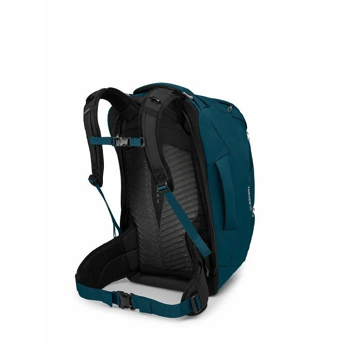 Osprey Fairview 55 Women's Travel Backpack Night Jungle Blue - Back Angle