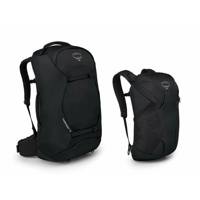 Osprey Farpoint 70 Travel Backpack Black - Two Packs