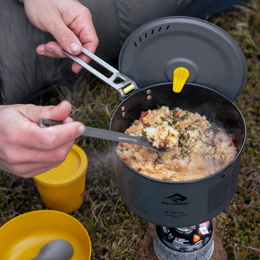 Sea to Summit Frontier Ultralight Spork Grey - Spork & Camp Stove Setup
