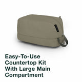 Osprey Daylite® Toiletry Kit Outdoor Action Tan Concrete- Easy-to-use countertop kit