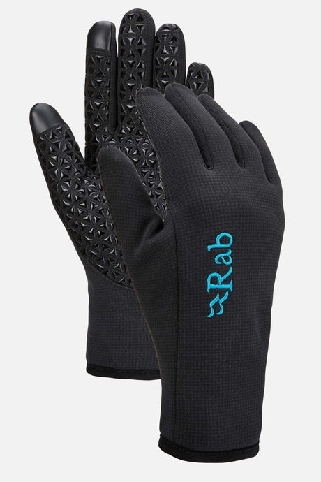 Rab Phantom Contact Grip Glove Women's Outdoor Action Black- Back and Front