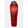 Rab Solar Eco 3 Sleeping Bag (-8°C/20°F) Outdoor Action Oxblood Red- Front