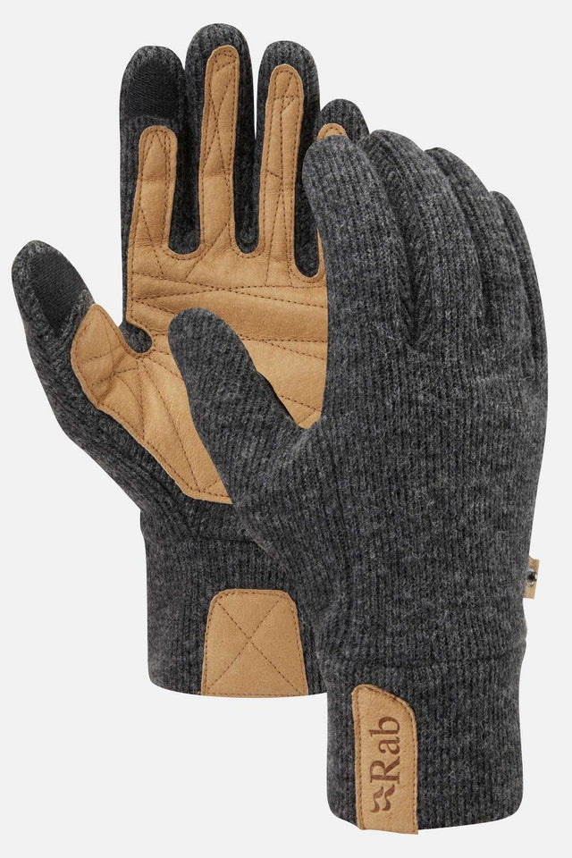 Rab Ridge Glove Beluga- Front and Back