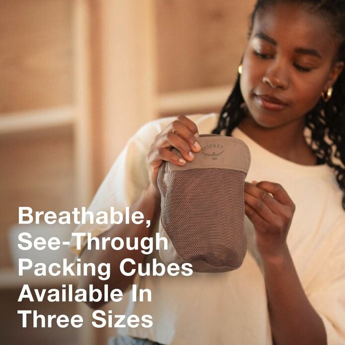 Osprey Daylite™ Packing Cube Outdoor Action Black- Breathable & See-Through Packing Cubes