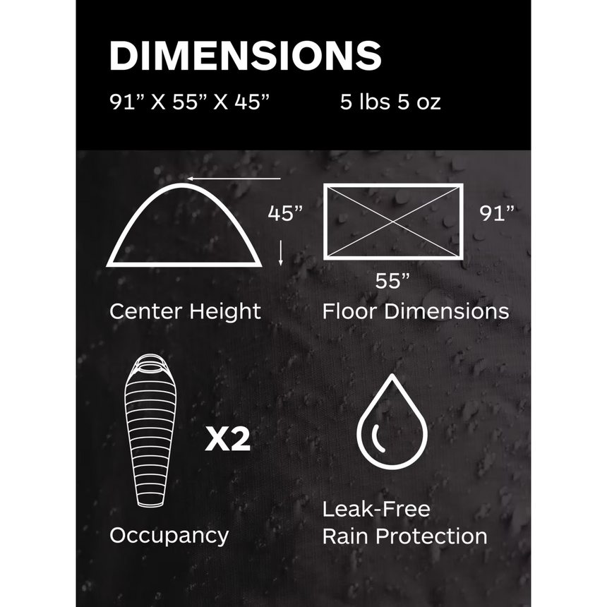 Marmot Catalyst 2P Tent dimensions