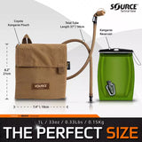 SourceSource Kangaroo 1L Collapsible Canteen with PouchOutdoor Action