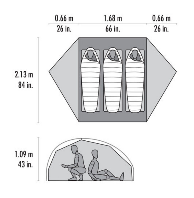 MSR Freelite 3 Tent Outdoor Action