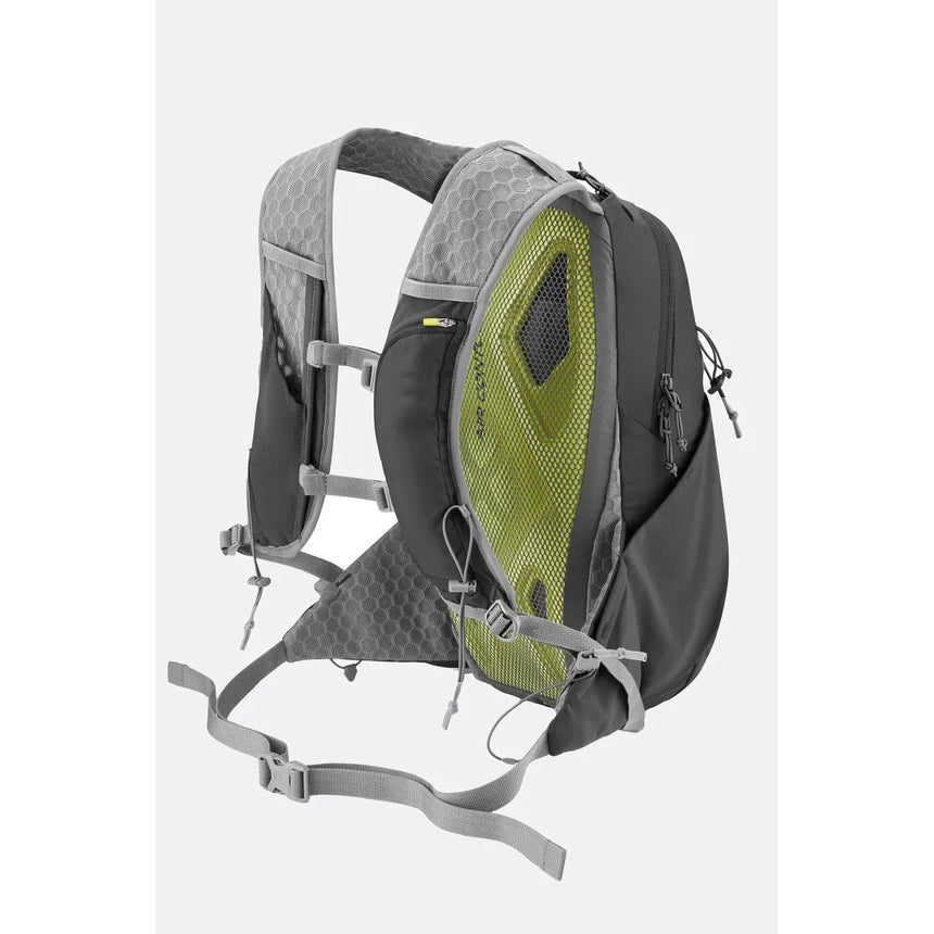 Rab Aeon Lt 12L Lightweight Pack Outdoor Action Anthracite - Back Features