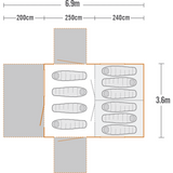 Kiwi CampingKiwi Camping Kakapo 10 Frame Family TentOutdoor Action