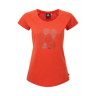 Mountain Equipment Leaf Women's Tee Outdoor Action Paprika - Front