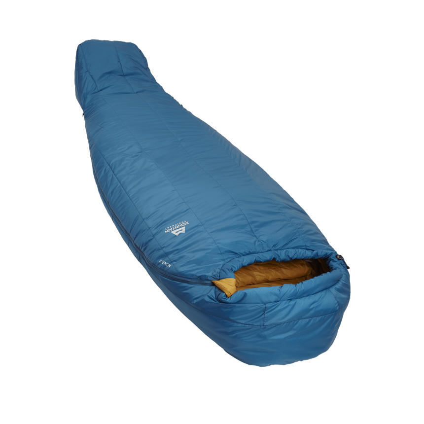 Mountain Equipment Nova III Women's Sleeping Bag Outdoor Action Ink/Pumpkin Spice - Slanted View