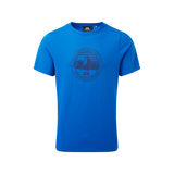 Mountain Equipment Roundel Men's Tee Outdoor Action Azure - Front