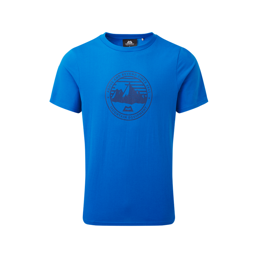 Mountain Equipment Roundel Men's Tee Outdoor Action Azure - Front