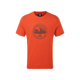 Mountain Equipment Roundel Men's Tee Outdoor Action Paprika - Front