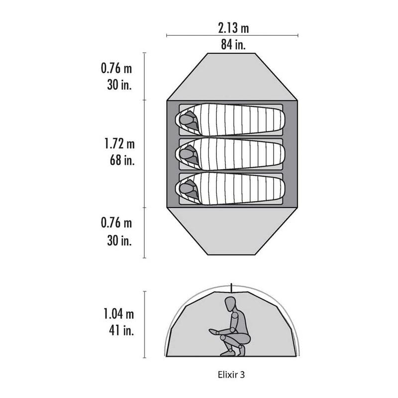 MSRMSR Elixir 3 Tent V2Outdoor Action