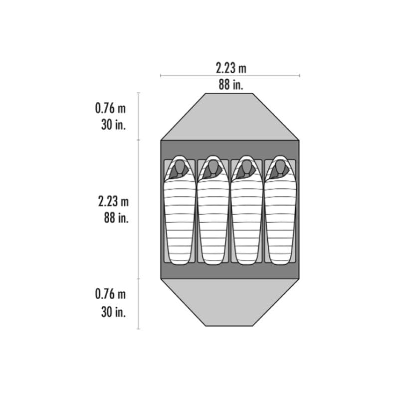 MSRMSR Elixir 4 Tent V2Outdoor Action