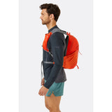 Rab Aeon Lt 12L Lightweight Pack Outdoor Action Firecracker - when worn